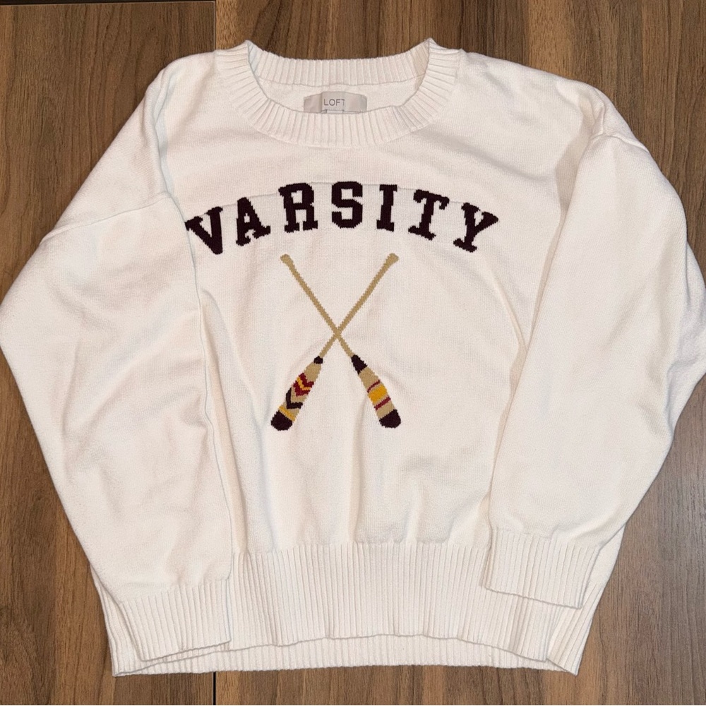 LOFT Varsity Sweater